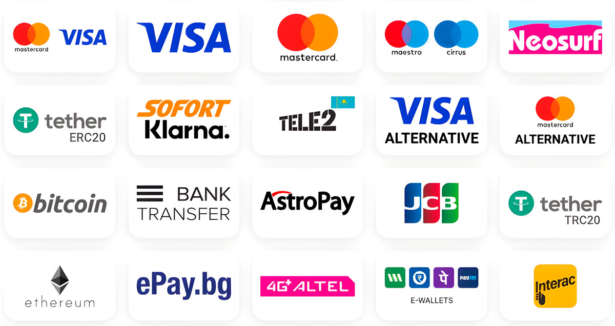 Payment and Withdrawal Methods